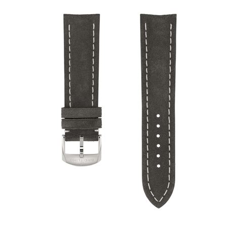 Breitling cinturino pelle vitello nera strap + fibbia buckle for 